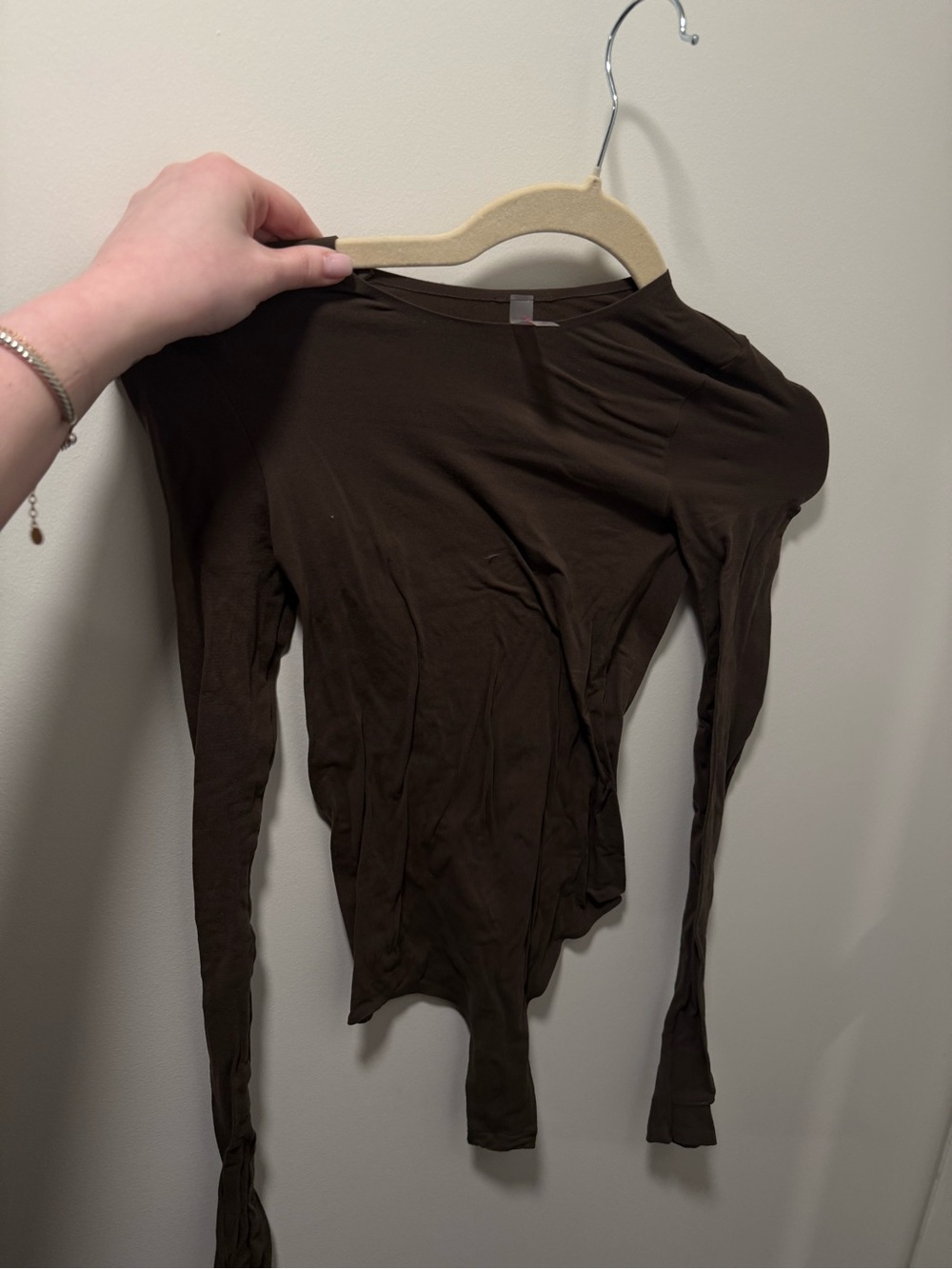 NWOT Commando Cadet Green Thumbhole Cuff Bodysuit
